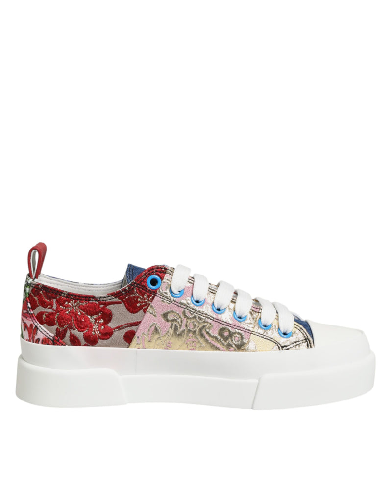 Tênis de cano baixo Dolce & Gabbana multicoloridos em patchwork