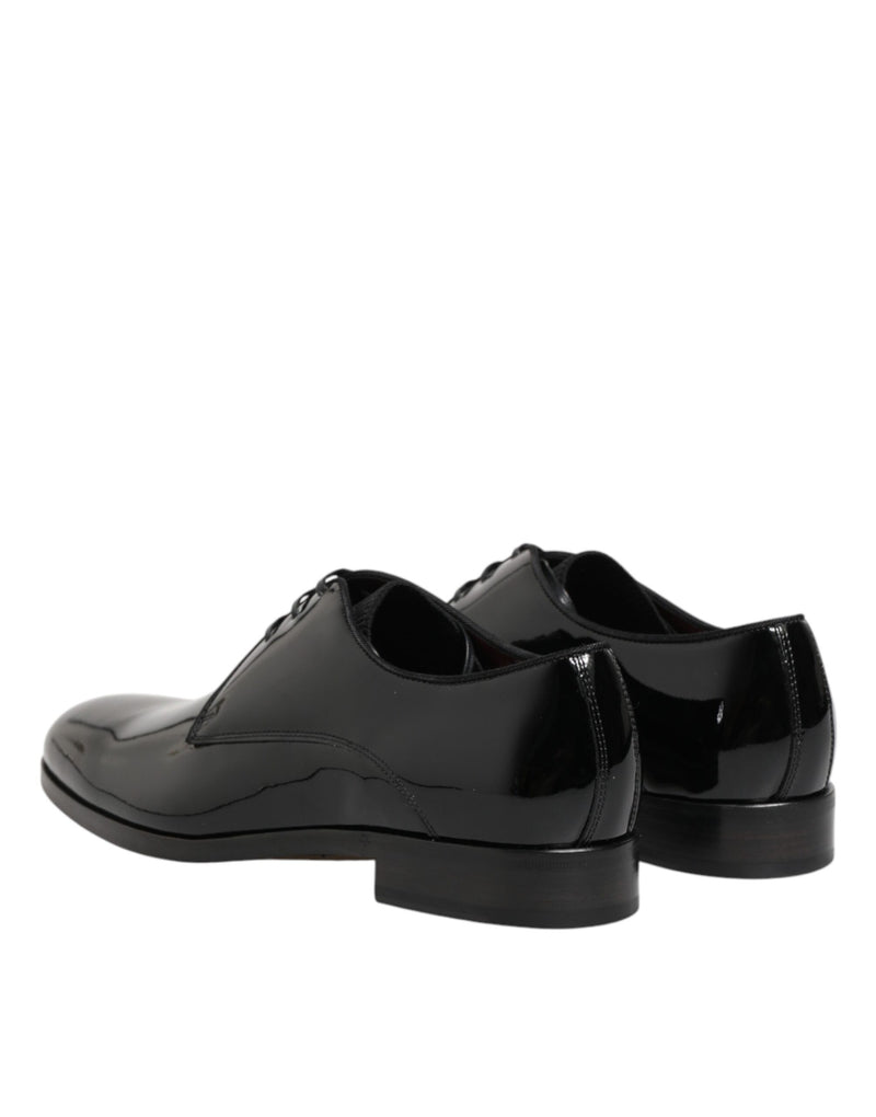 Zapatos derby de vestir de piel de becerro negra de Dolce & Gabbana