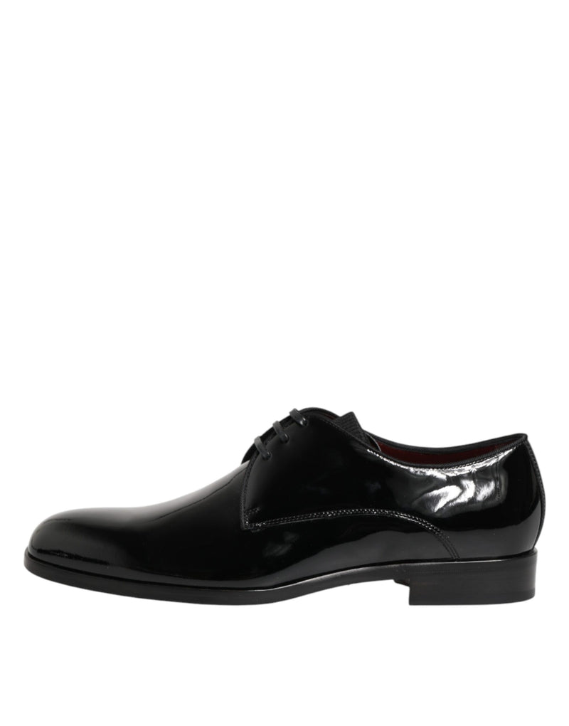 Zapatos derby de vestir de piel de becerro negra de Dolce & Gabbana