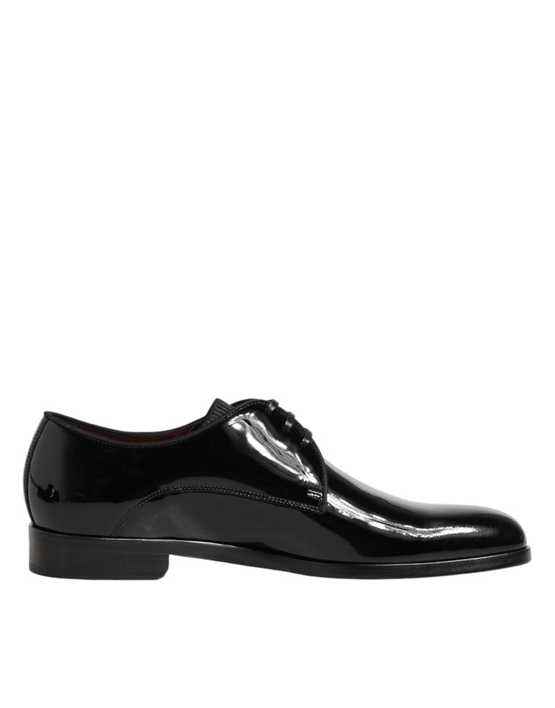 Zapatos derby de vestir de piel de becerro negra de Dolce & Gabbana