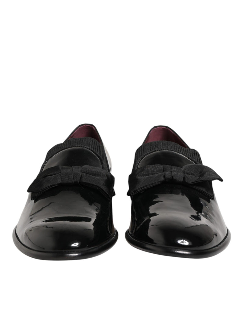 Mocassins habillés pour homme Dolce & Gabbana à enfiler en cuir noir