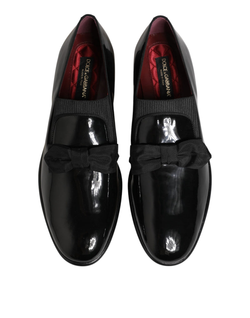 Mocassins habillés pour homme Dolce & Gabbana à enfiler en cuir noir