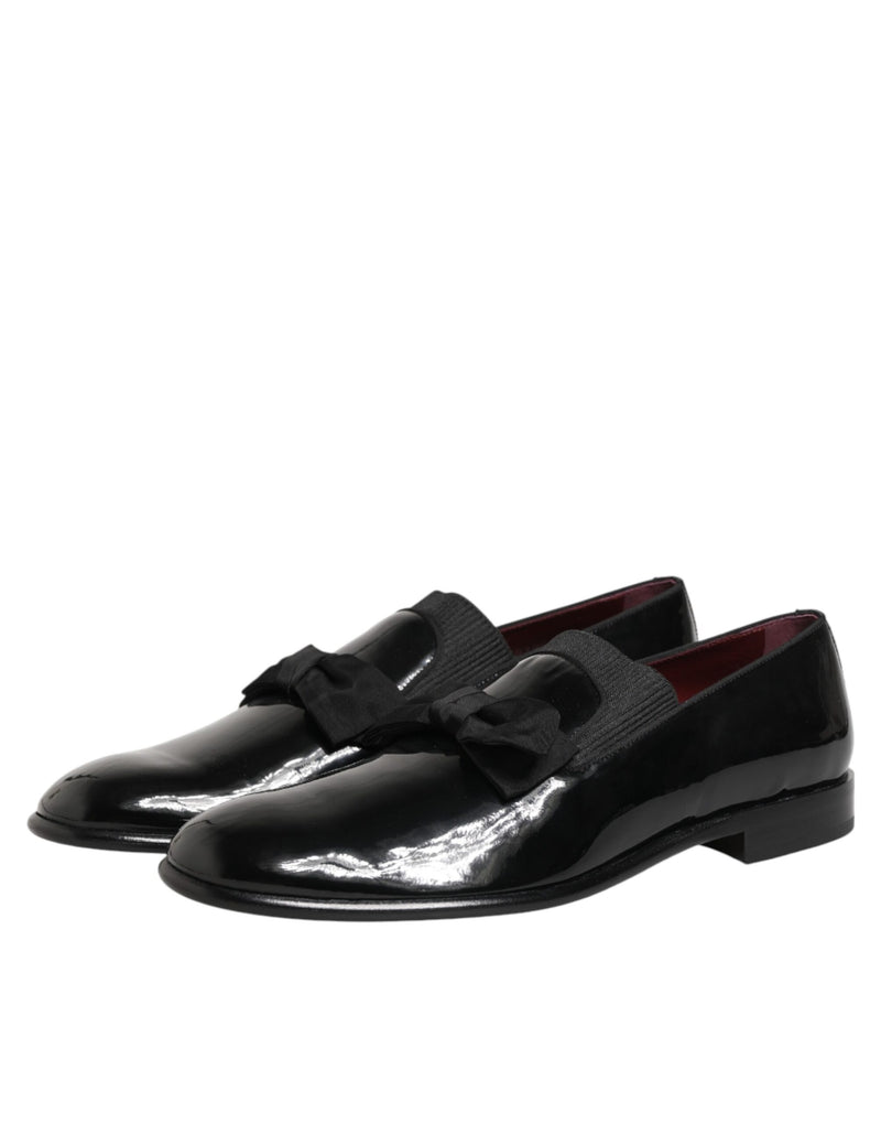 Mocassins habillés pour homme Dolce & Gabbana à enfiler en cuir noir