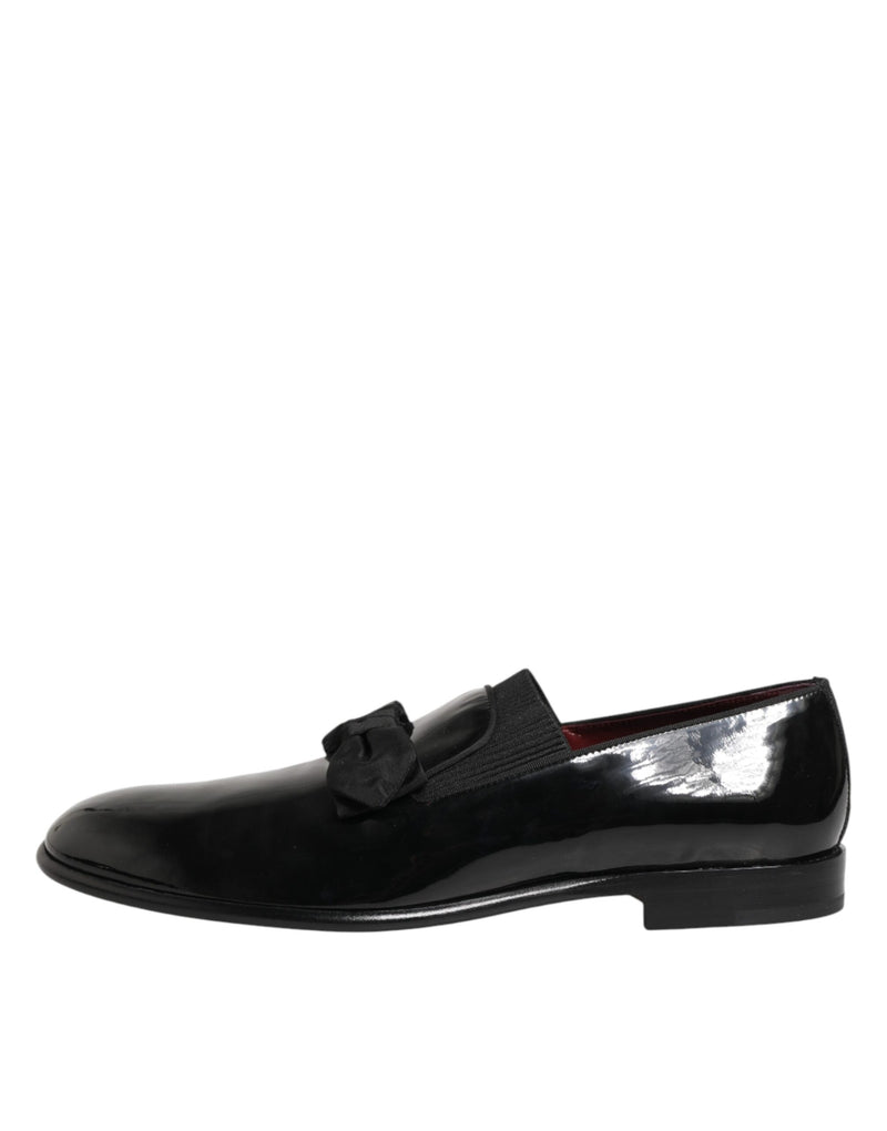 Mocassins habillés pour homme Dolce & Gabbana à enfiler en cuir noir