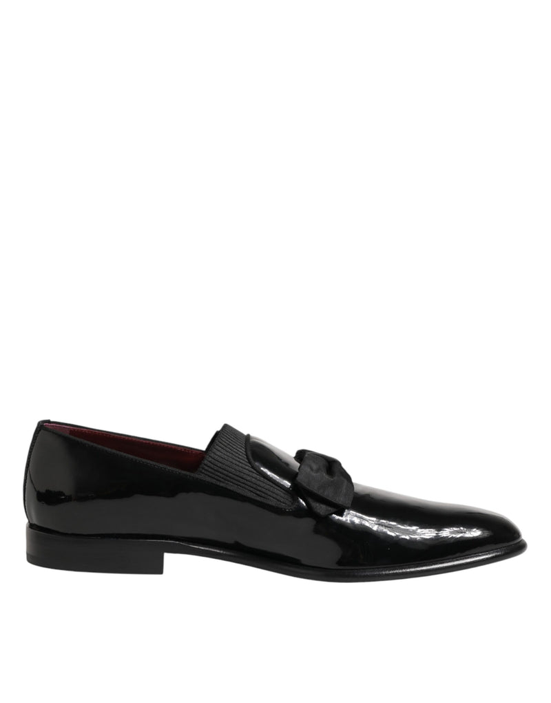 Mocassins habillés pour homme Dolce & Gabbana à enfiler en cuir noir