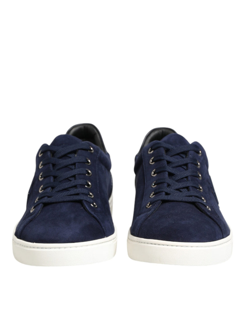 Baskets basses Dolce & Gabbana en cuir suédé bleu