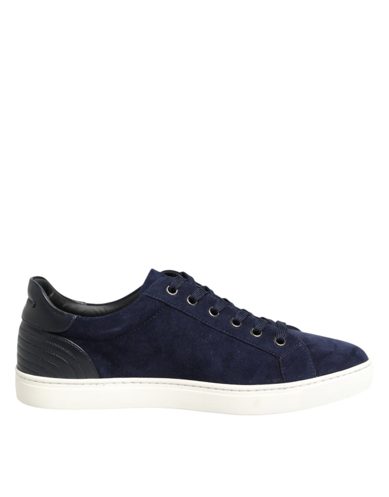Baskets basses Dolce & Gabbana en cuir suédé bleu