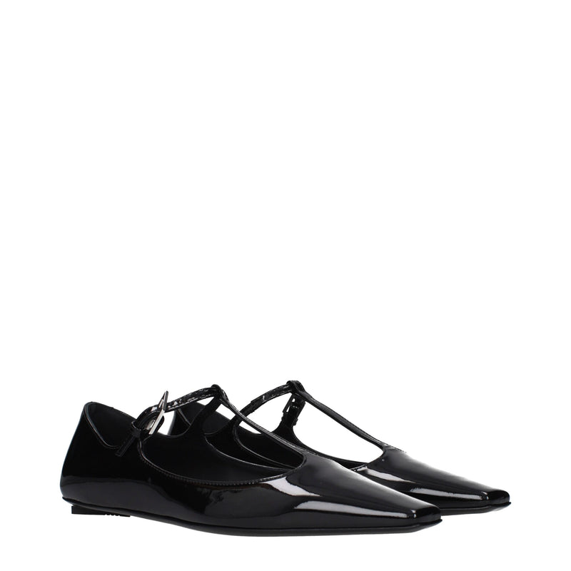 Ballerine nere in pelle The Attico