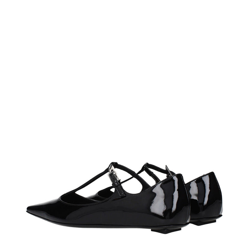 Ballerine nere in pelle The Attico