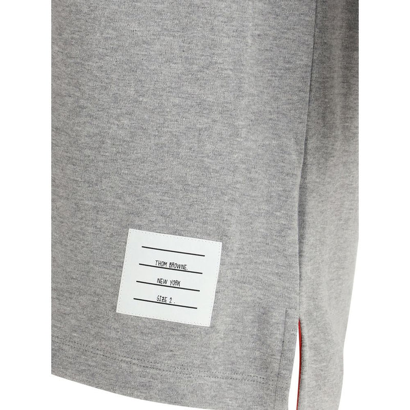 T-shirt gris en coton Thom Browne