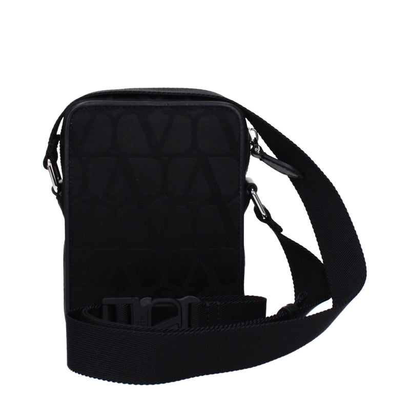 Valentino Garavani Black Fabric Crossbody Bag