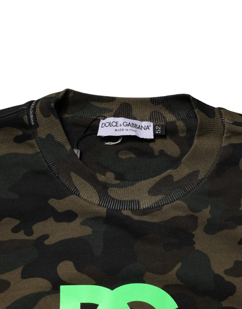 Sweat-shirt pull camouflage multicolore pour homme Dolce & Gabbana