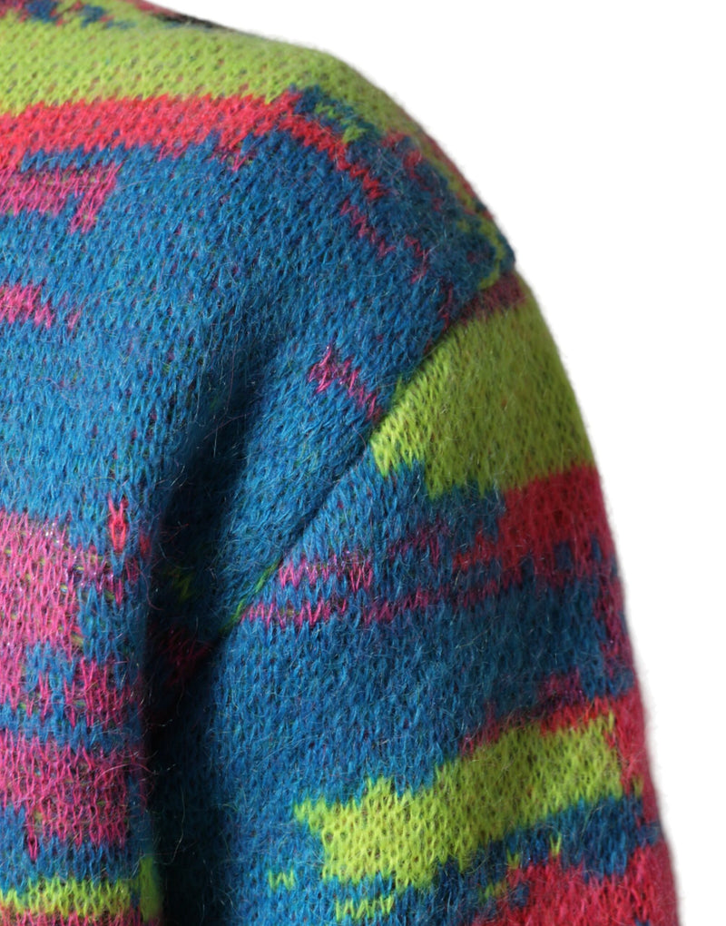 Dolce & Gabbana Maglione multicolore da uomo con girocollo