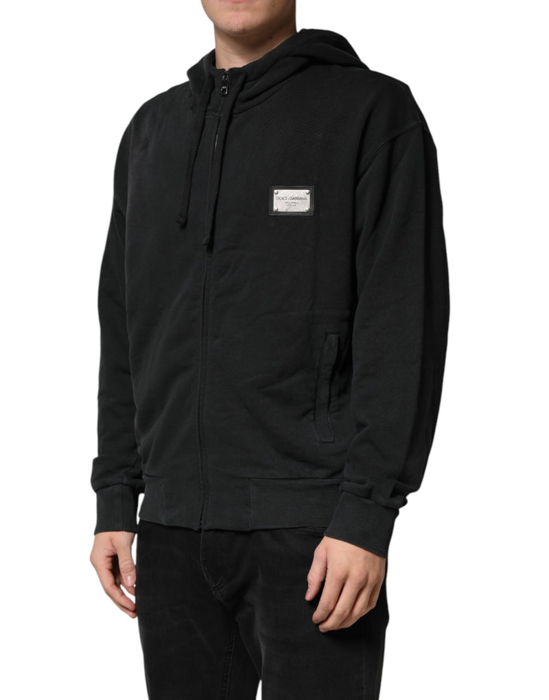 Sudadera con capucha y cremallera completa para hombre de Dolce & Gabbana, en negro