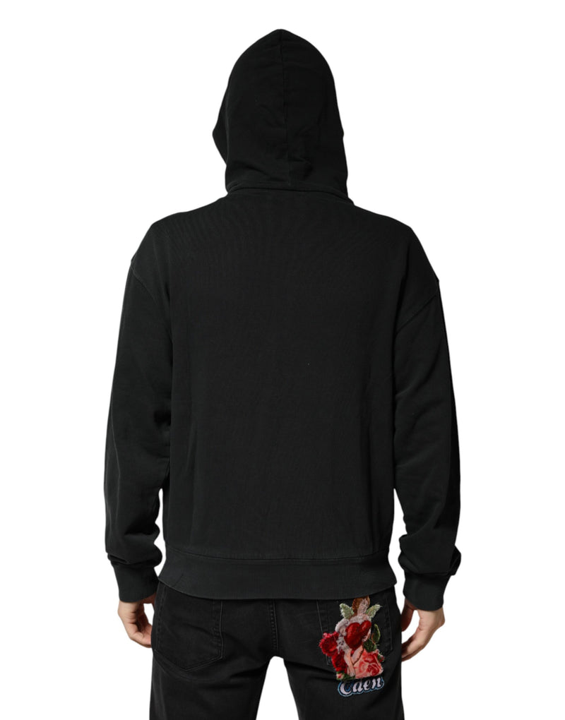 Sudadera con capucha y cremallera completa para hombre de Dolce & Gabbana, en negro