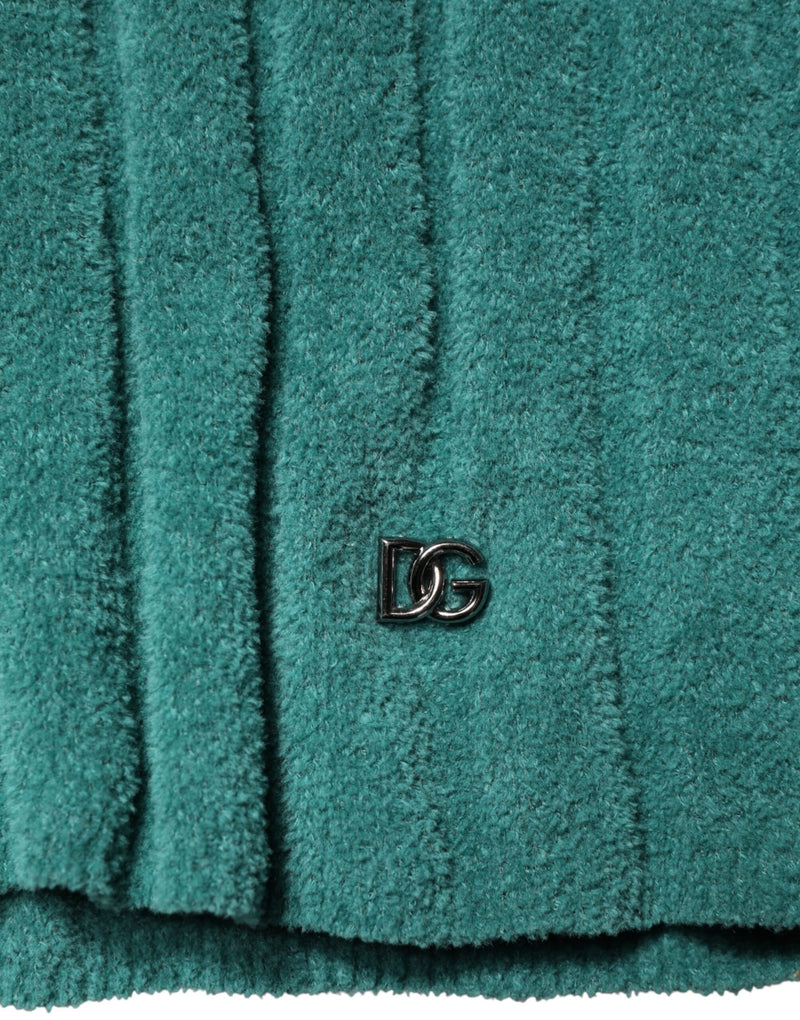 Camiseta de mezcla de algodón verde oscuro para hombre de Dolce & Gabbana