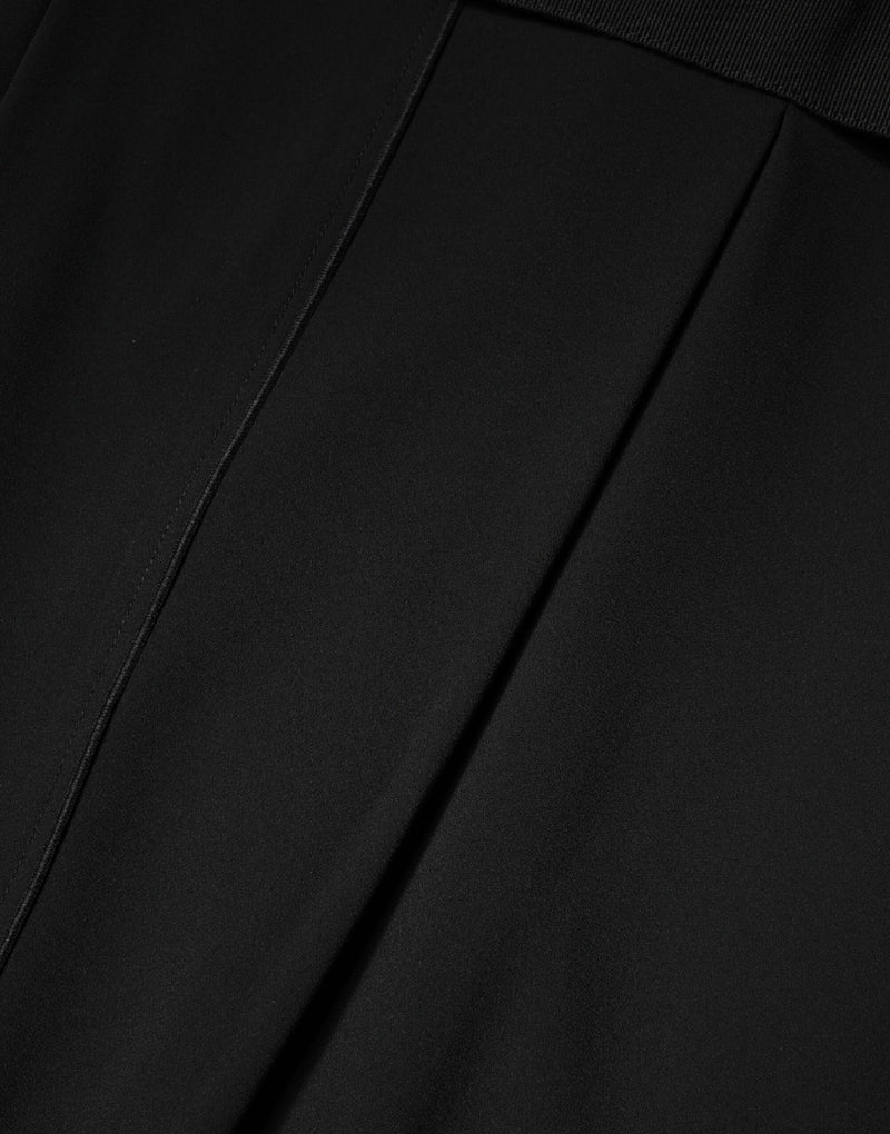 Vestido negro sin mangas de corte recto hasta la rodilla de Dolce & Gabbana