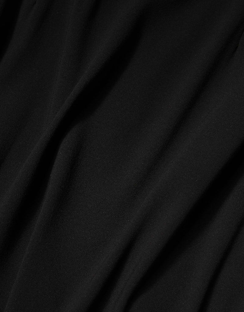 Vestido midi preto sem mangas e com decote quadrado Dolce & Gabbana