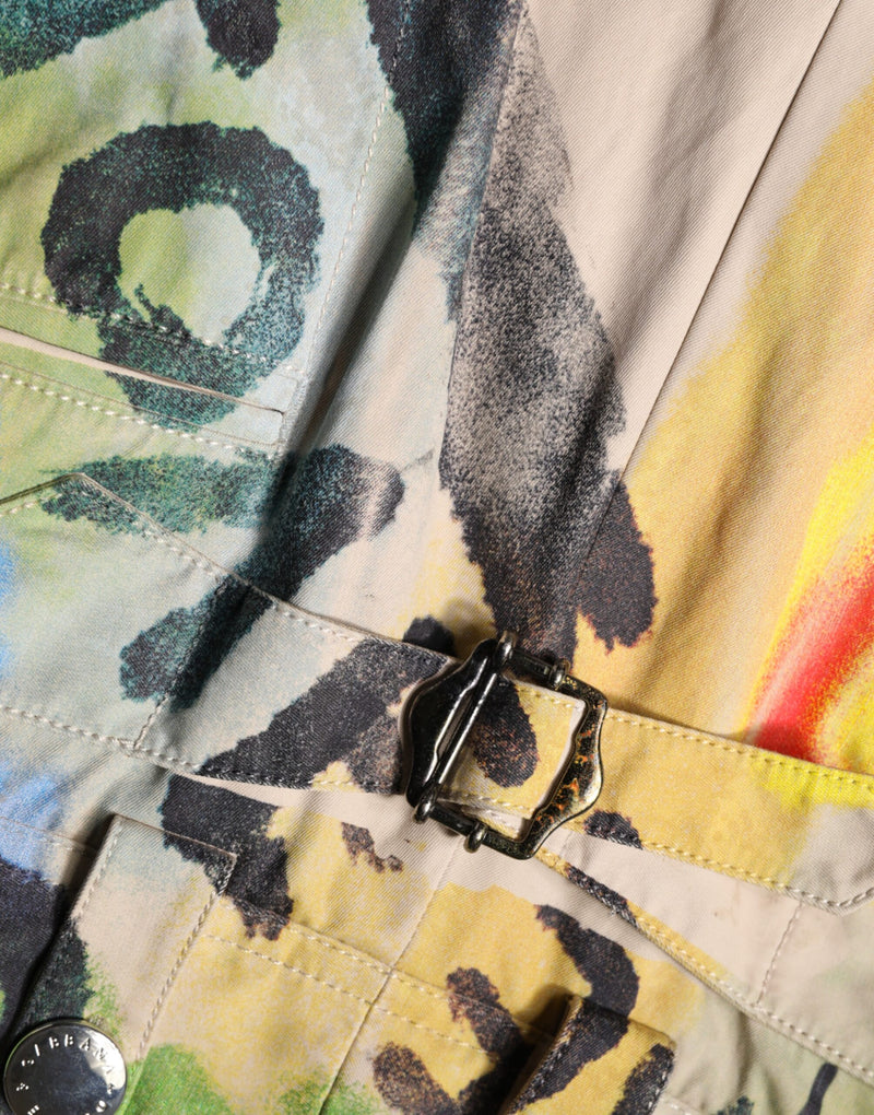 Bermudas multicolor de tiro alto con estampado de grafiti de Dolce & Gabbana