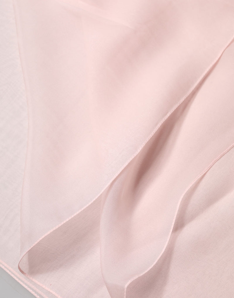 Stola rosa chiaro Dolce & Gabbana in seta, sciarpa avvolgente