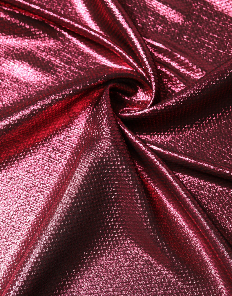 Lenço quadrado de seda rosa metálico Dolce & Gabbana
