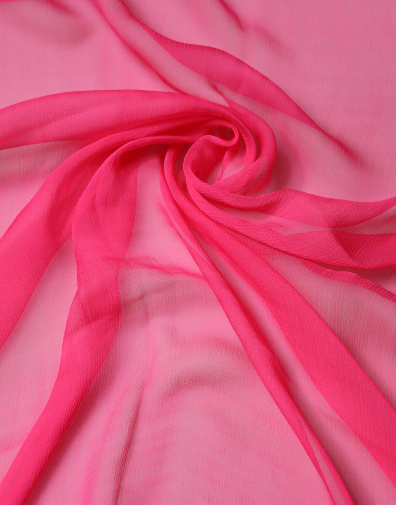 Estola rosa de seda Dolce & Gabbana, echarpe masculina para o pescoço, 174cm x 128.5cm