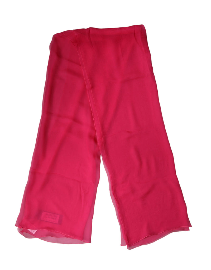 Estola rosa de seda Dolce & Gabbana, echarpe masculina para o pescoço, 174cm x 128.5cm