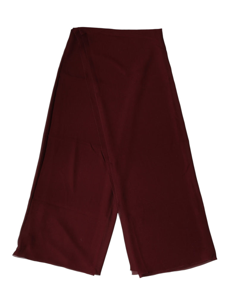 Estola vinho de seda Dolce & Gabbana, echarpe masculina para o pescoço, 200cm x 130cm