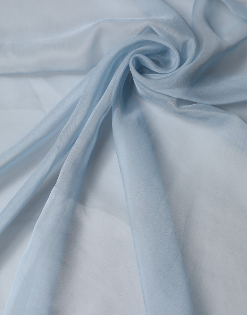 Dolce & Gabbana Light Blue Silk Stole Neck Wrap Shawl 200cm x 130cm Scarf