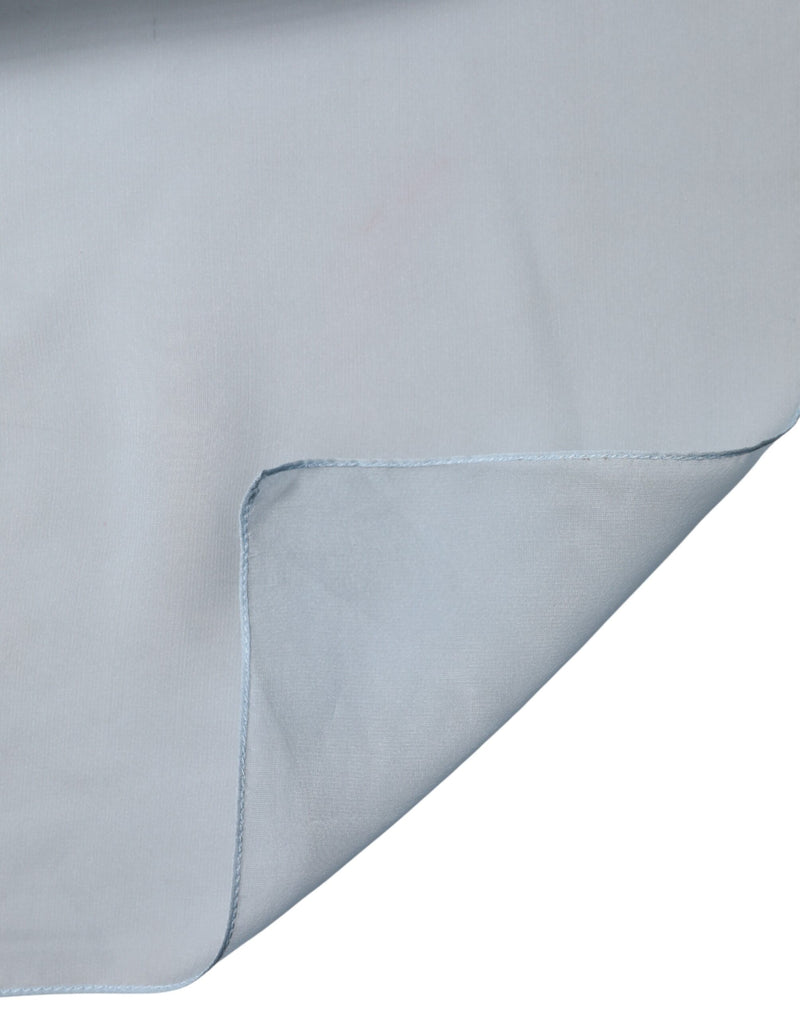 Dolce & Gabbana Light Blue Silk Stole Neck Wrap Shawl 200cm x 130cm Scarf