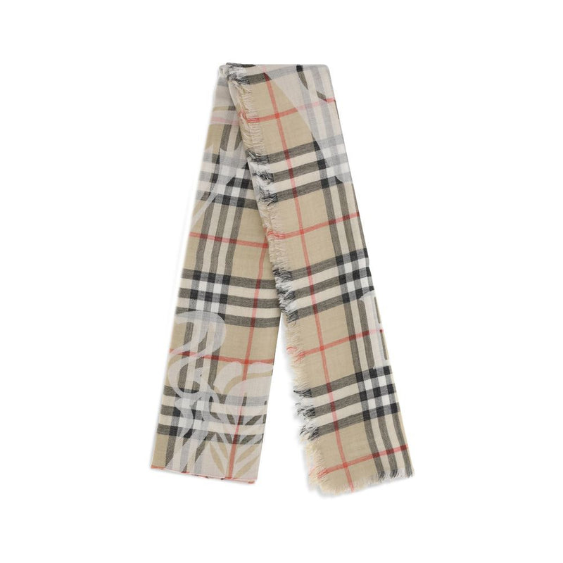 Burberry Beige Wool Scarf