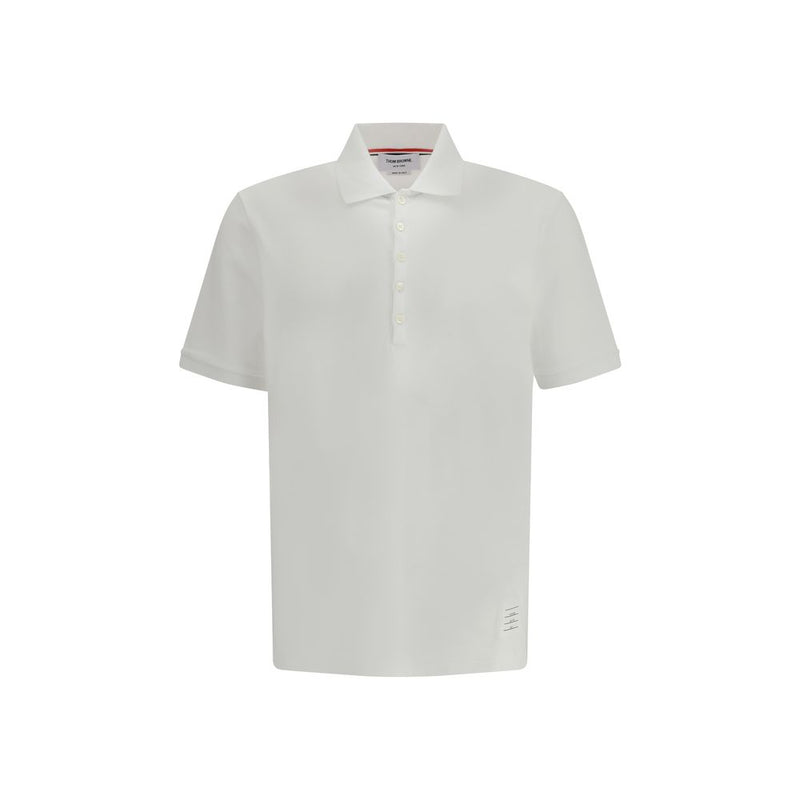 Polo blanco de algodón Thom Browne
