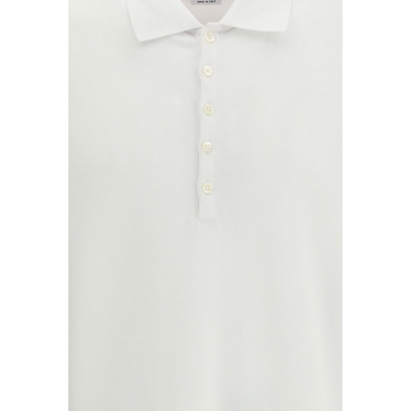 Polo blanco de algodón Thom Browne