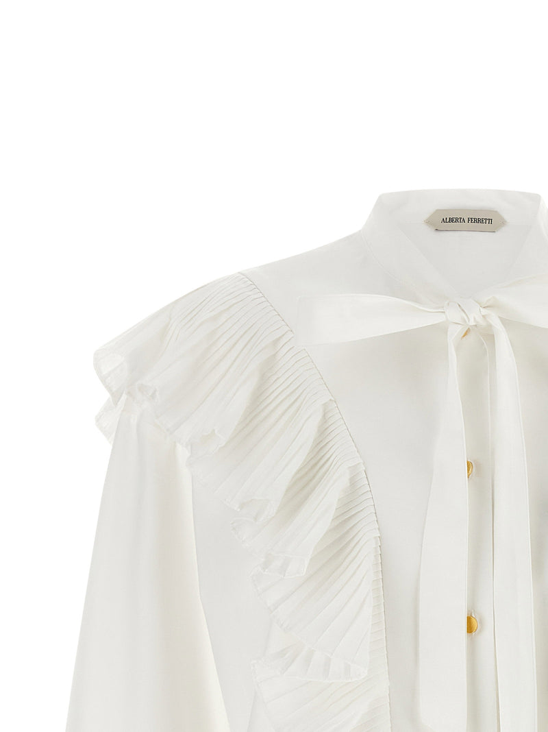 Alberta Ferretti Alberta Ferretti Pleated Ruffle Shirt