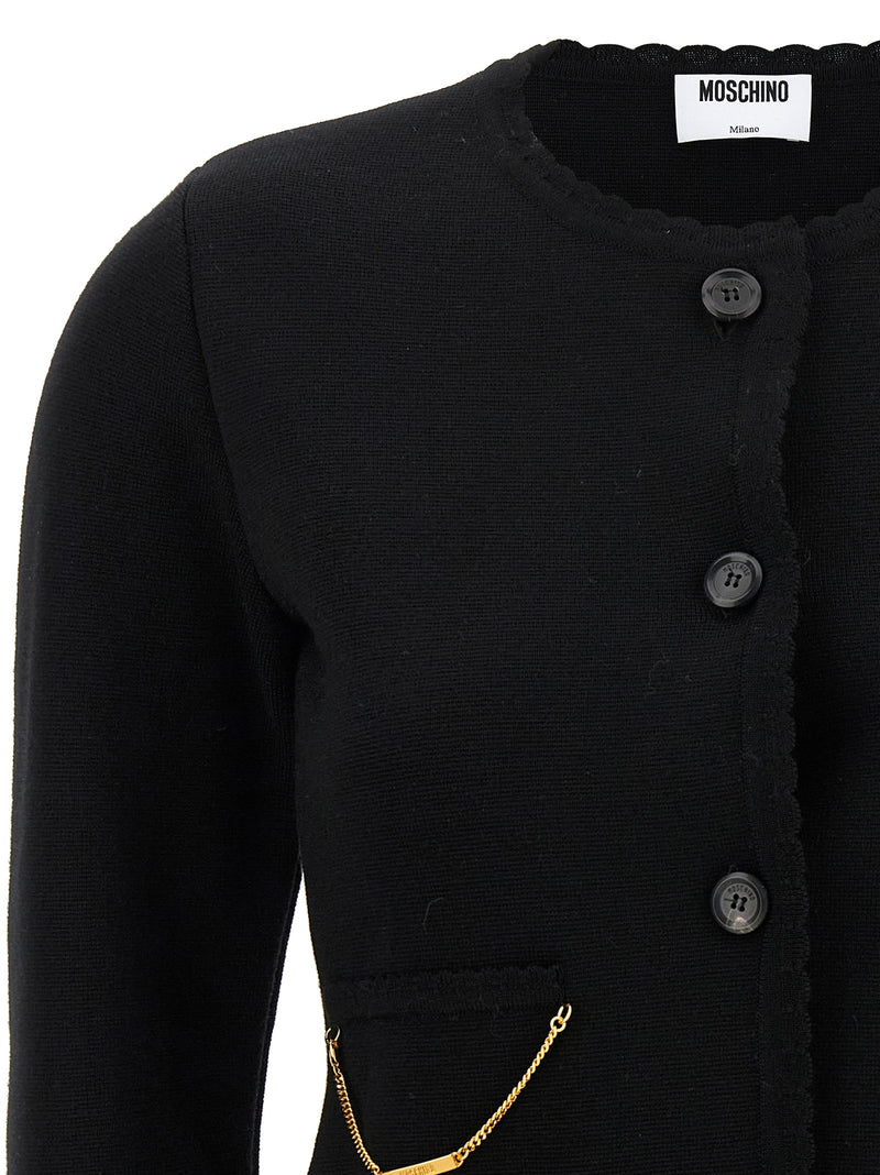 Moschino Chain Cardigan | Urbalenti™ NYC
