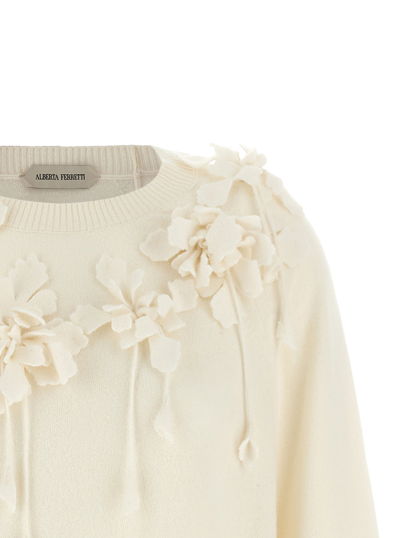 Alberta Ferretti Alberta Ferretti Embroidered Flower Sweater