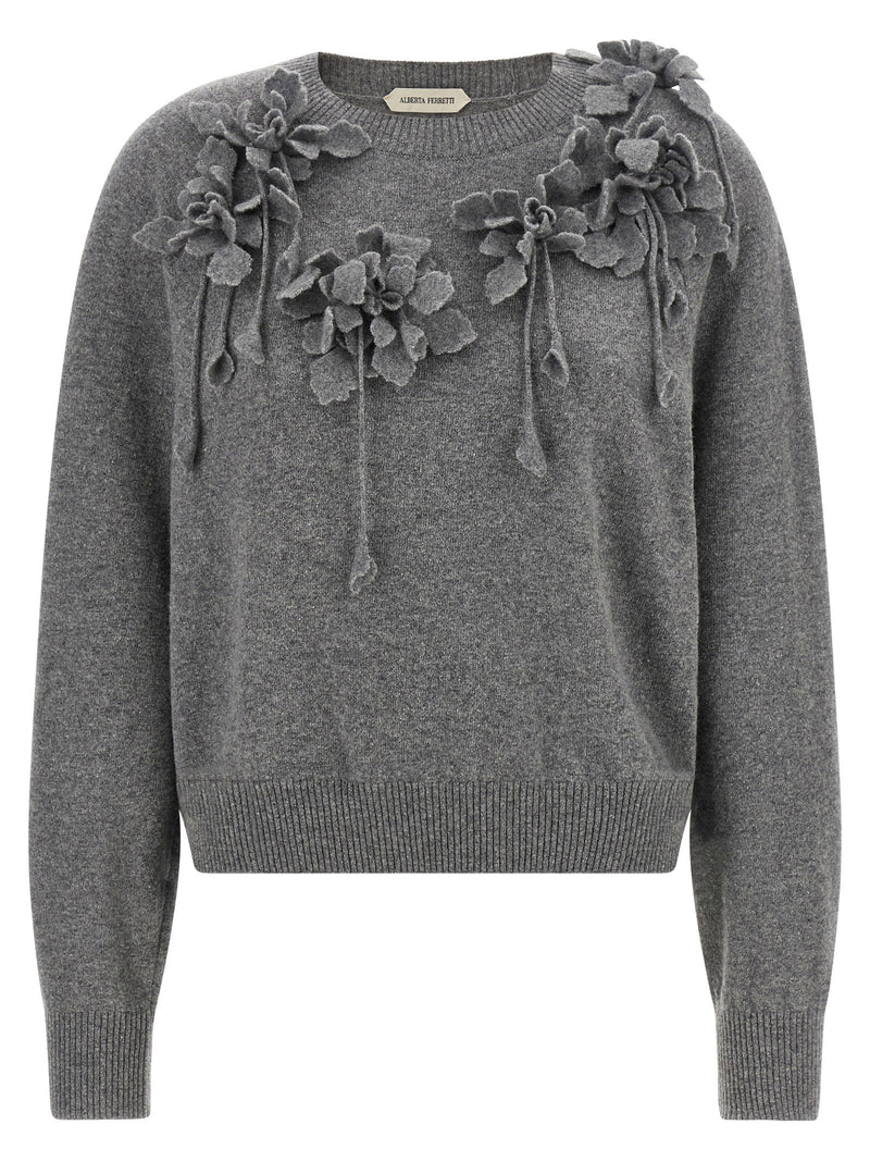 Alberta Ferretti Alberta Ferretti Embroidered Flower Sweater