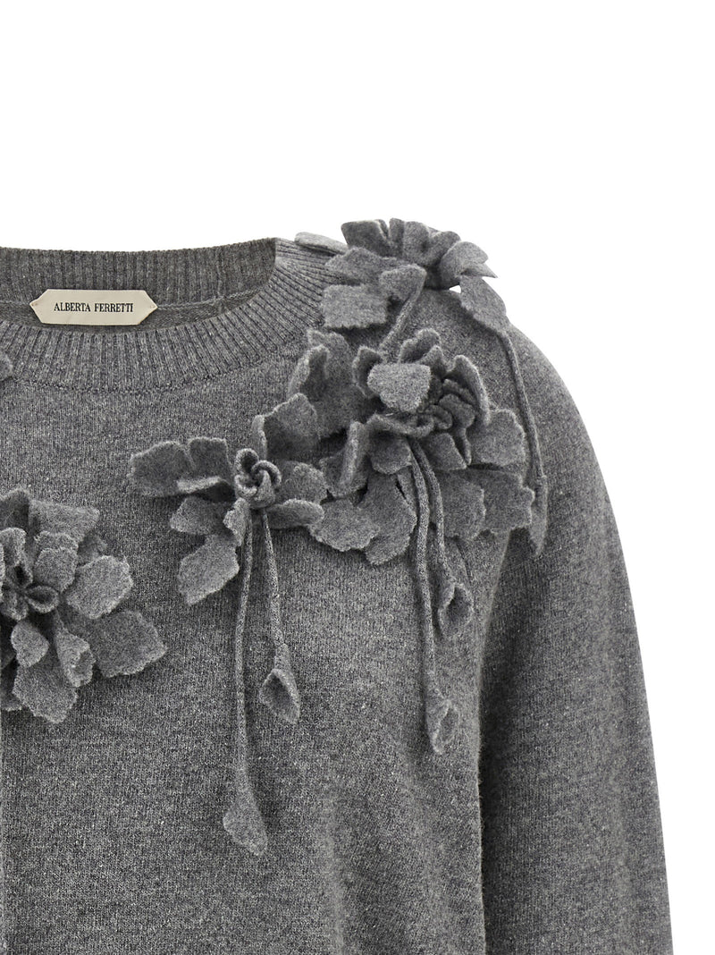 Alberta Ferretti Alberta Ferretti Embroidered Flower Sweater