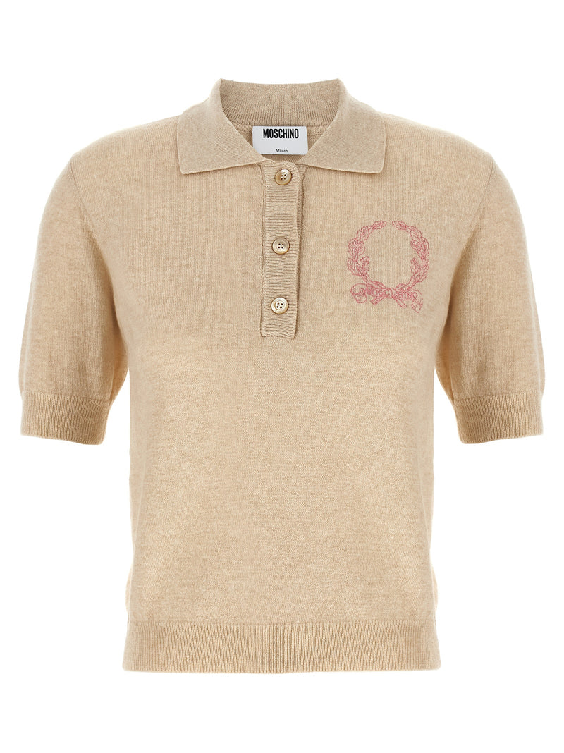 Moschino Polo Embroidery Sweater | Urbalenti™ NYC