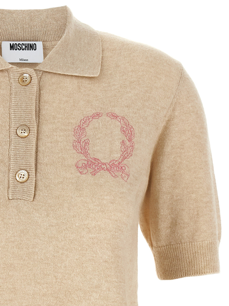 Moschino Polo Embroidery Sweater | Urbalenti™ NYC
