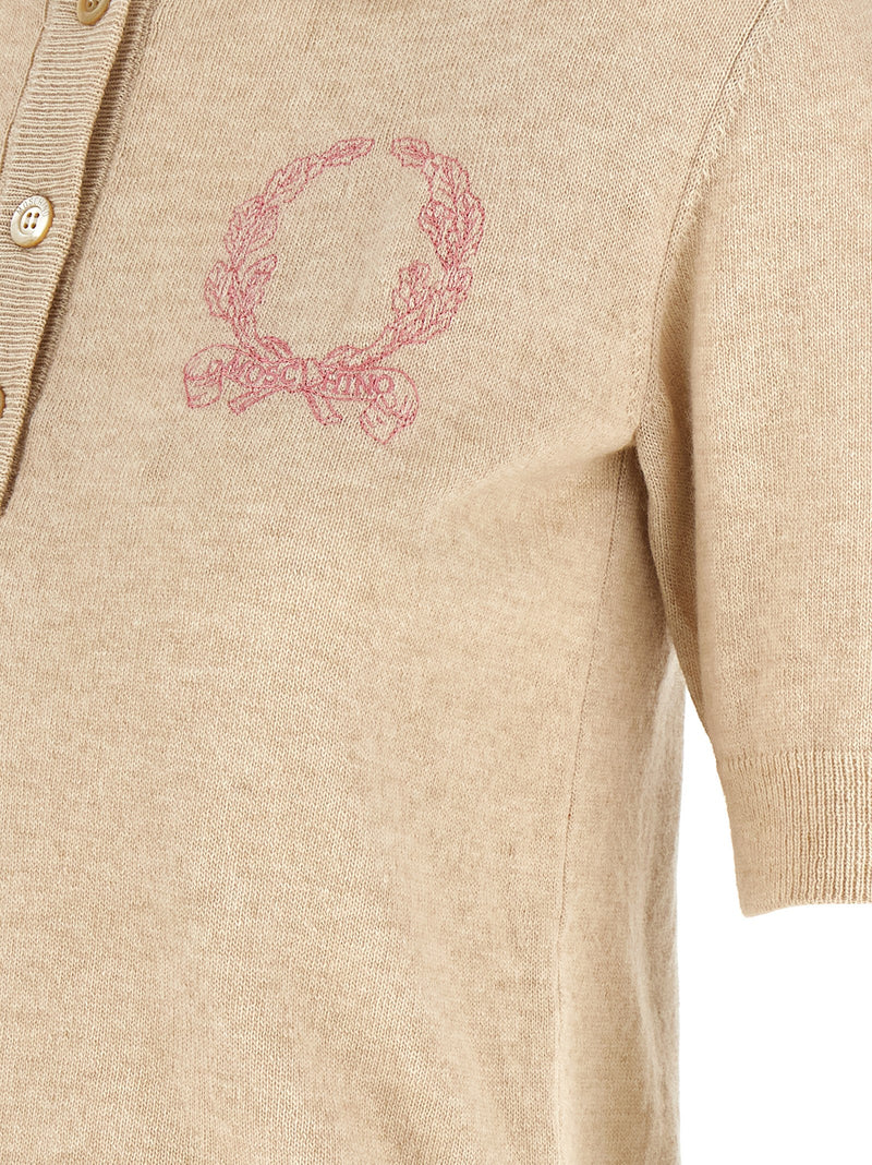 Moschino Polo Embroidery Sweater | Urbalenti™ NYC