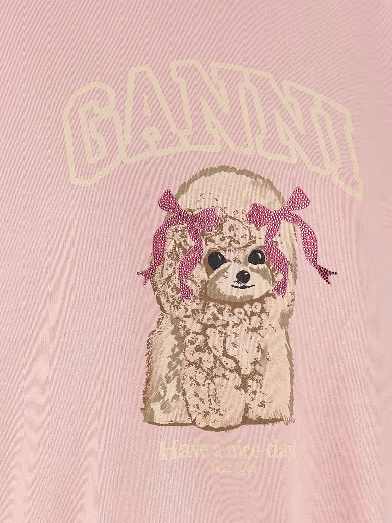 Ganni Ganni Front Print Sweatshirt