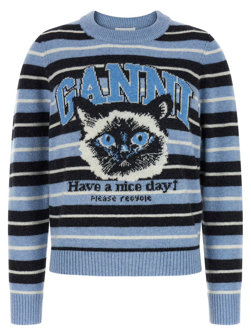 Ganni Ganni Graphic Wool Sweater