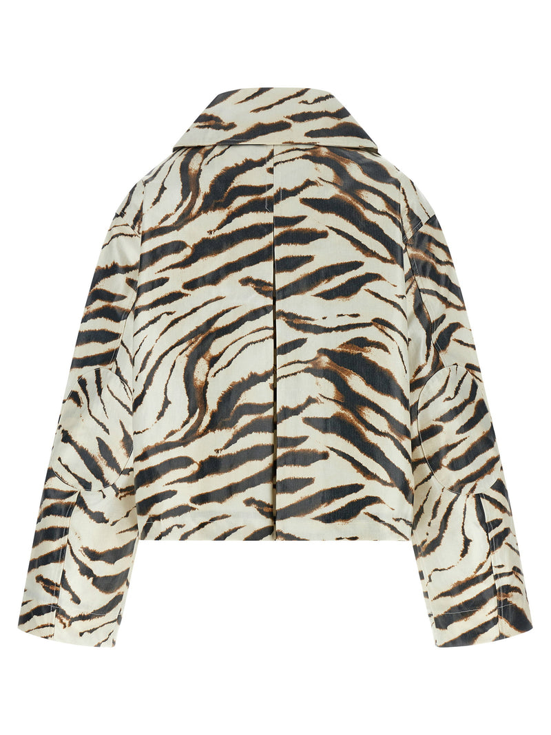 Ganni Ganni Laminated Fabric Jacket