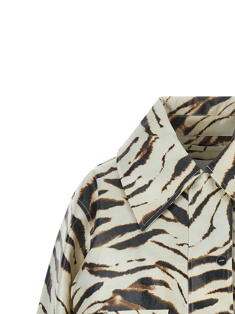 Ganni Ganni Laminated Fabric Jacket