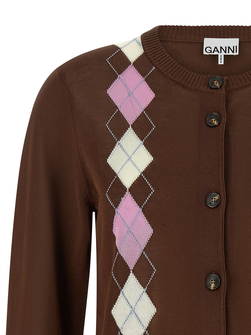 Ganni Ganni Argyle Cardigan