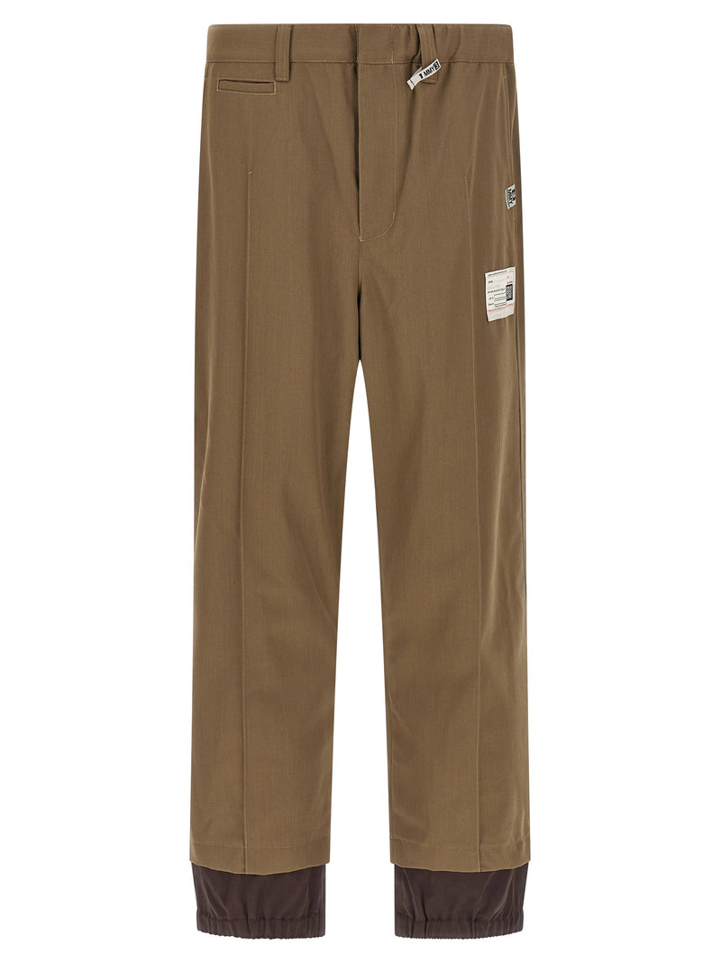 Maison Mihara Yasuhiro Maison Mihara Yasuhiro Mix Layered Wool Gabardine Pants