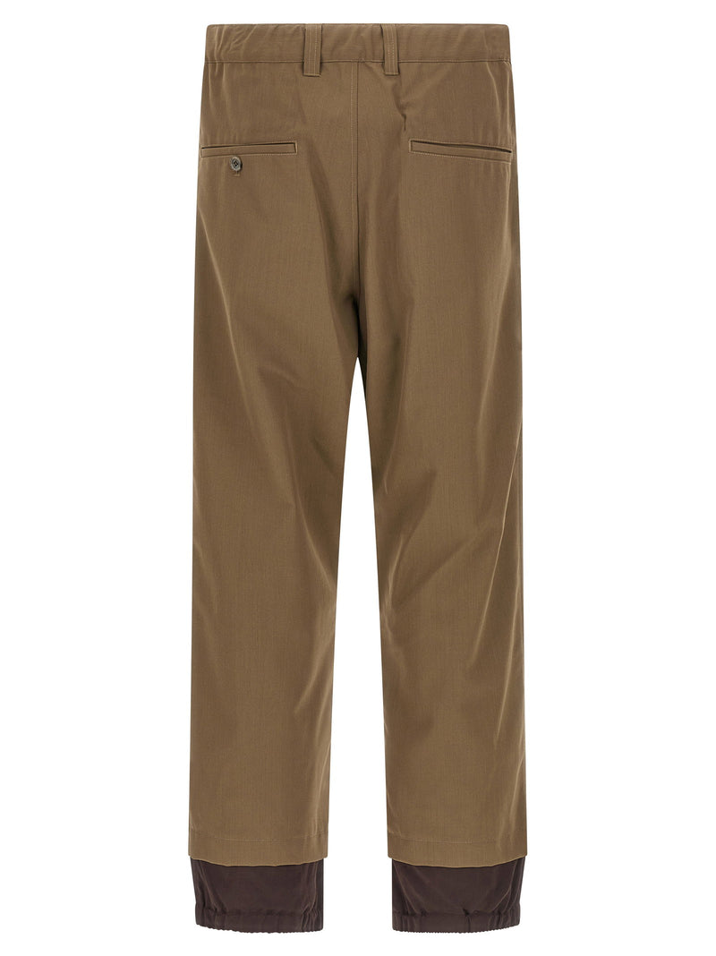 Maison Mihara Yasuhiro Maison Mihara Yasuhiro Mix Layered Wool Gabardine Pants