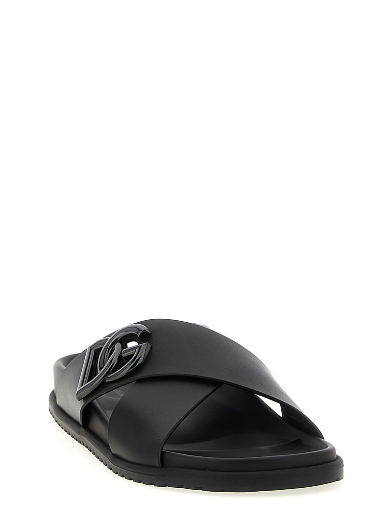 Dolce & Gabbana Dolce & Gabbana Leather Slides
