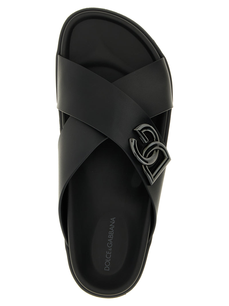 Dolce & Gabbana Dolce & Gabbana Leather Slides